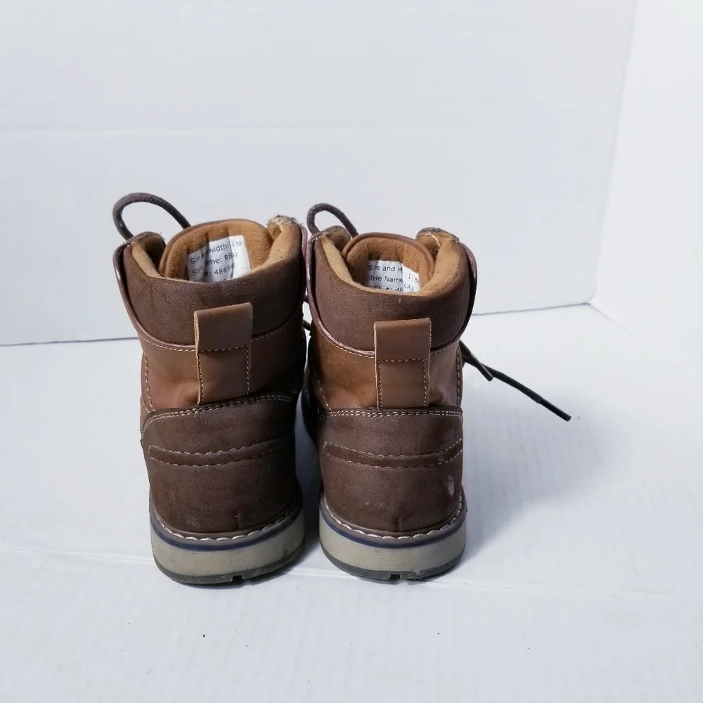ASHFORD HAYES BOY'S BROWN BOOTS SIZE 13